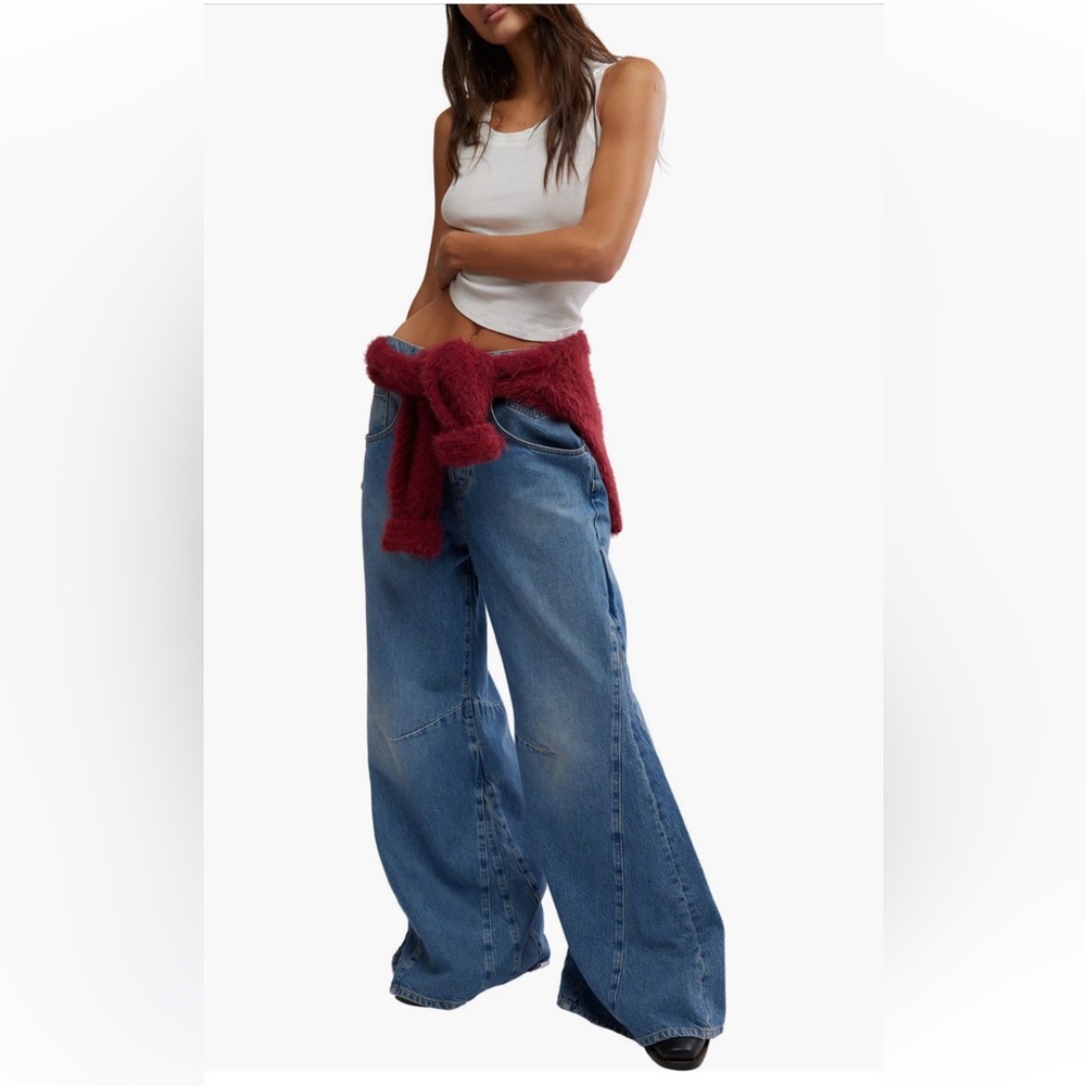 Free People We The Free Eden High Slouchy Jeans Homefree Size 29 $148 Retail NWT - Picture 5 of 13